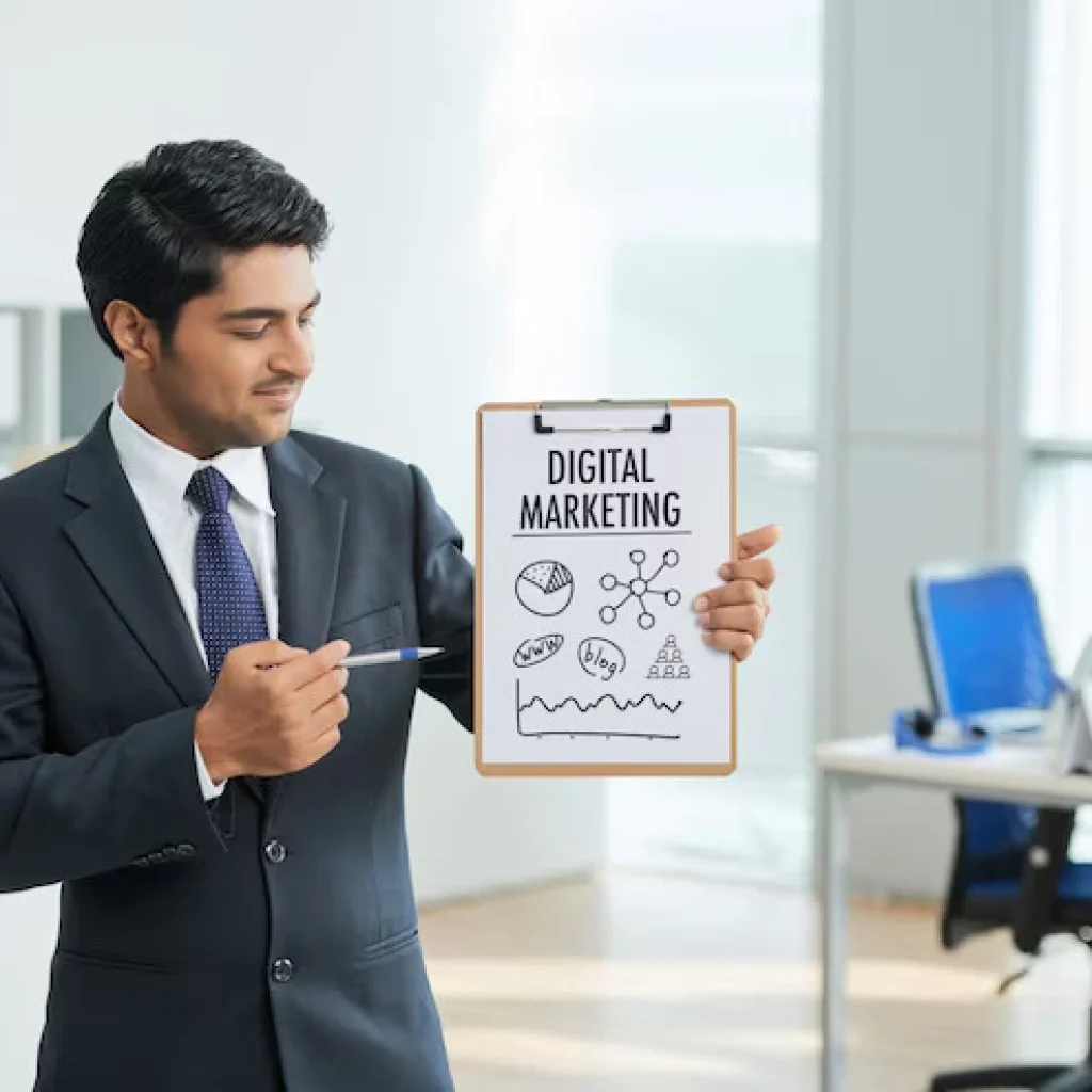man-suit-standing-office-with-clipboard-pointing-poster-with-words_1098-17121
